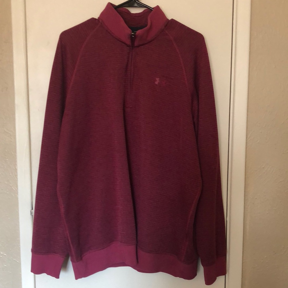Under armour maroon quarter zip